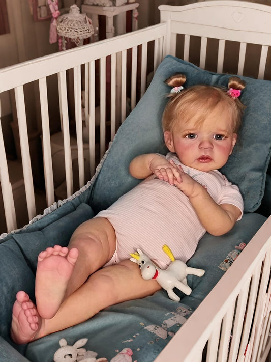 cosheng Lifelike Reborn Baby Dolls Girl - 24 Inch Standable Toddler Reborn Doll Realistic Newborn Soft Vinyl Baby Dolls Toy for Kids Age 3+