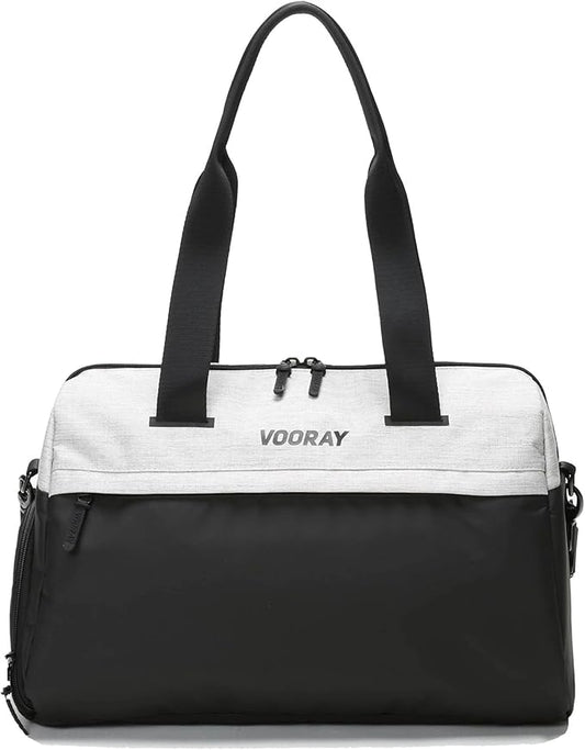 Vooray 25L Trainer Duffel Bag ??Lightweight Travel Duffel for Women and Men with Shoe Pocket, Workout Bag, Weekender for Overnight, Football, Traveling, or Hospital Use