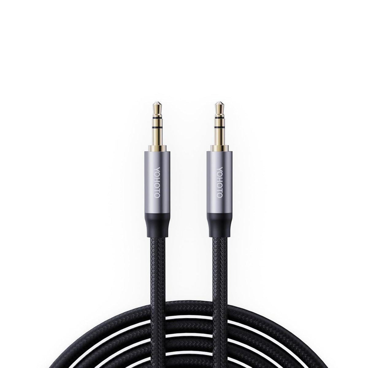 YOHOTO (4FT) AUX3.5mm Audio Cable Nylon Braided Aux Cord Male to Male Stereo Hi-Fi Sound Auxiliary Audio Cable
