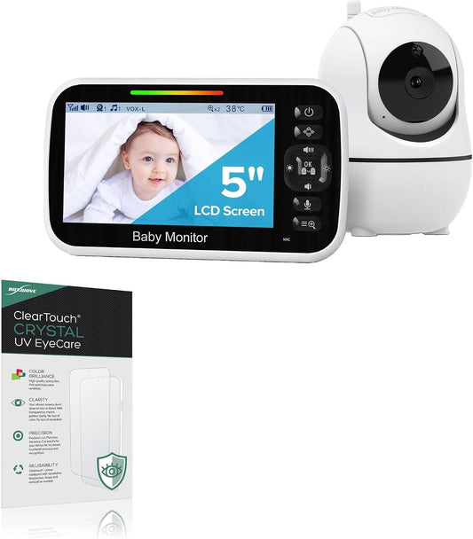 BoxWave (5.0 (2-Pack), Screen Protector Compatible with Goodbaby Baby Monitor in) - ClearTouch Crystal Anti-UV EyeCare