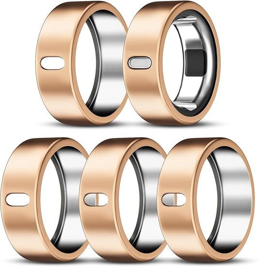 5 Pack Cover Compatible with Oura Ring Gen 4/Oura Ring Gen 3 Horizon/Heritage, Surport Charging with Cover on, Anti-Scratch TPU Protector for Oura Rings Accessories Women Men (Size 13)