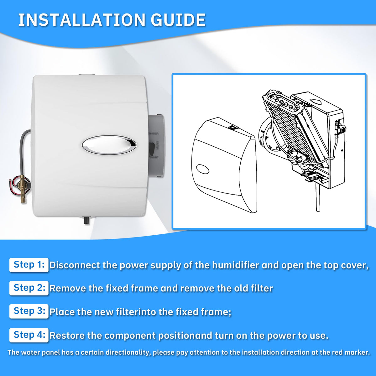 Tellfeel 4750 Humidifier Maintenance Kit - 35-Gauge Water Plate Humidifier Replacement for Aprilaire Whole House Humidifier Model Replacement Filter 700, 700A, 700M, 760, 760A, 768