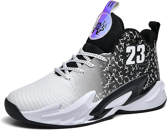 Boys Basketball Shoes Breathable Indoor Athletic Shoes Youth Outdoor Fashion Sneakers Comfortable Basketball Shoes for Girls