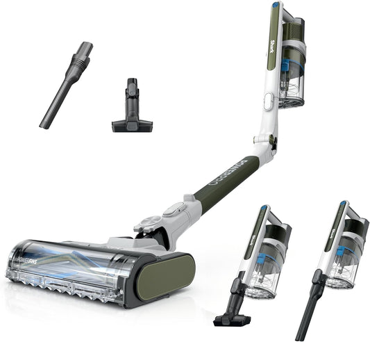 Shark PowerPro Flex Pet Plus Cordless Vacuum - HEPA Filter, MultiFLEX Wand, 50-Minute Runtime, Olive