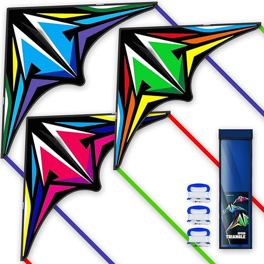 Delta Kites for Kids & Adults, Extremely Easy to Fly, Single Line Beach Kite