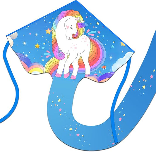 Xida Kites for Kids Ages 4-8, Large Kite for Adults, Easy to Fly Beach Kites with Handle and String,Perfect for Beginners,Beach,and Outdoor Flying Fun