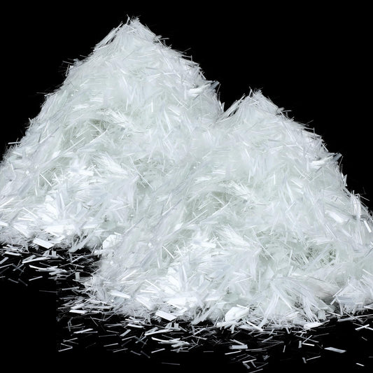 20 Lb 3/4'' (19 mm) Fiberglass for Concrete Cement Mortar Mix, Reinforcement Anti Seepage Anti Cracking White Fibers Fiberglass for Concrete Building Walls Garden Floor
