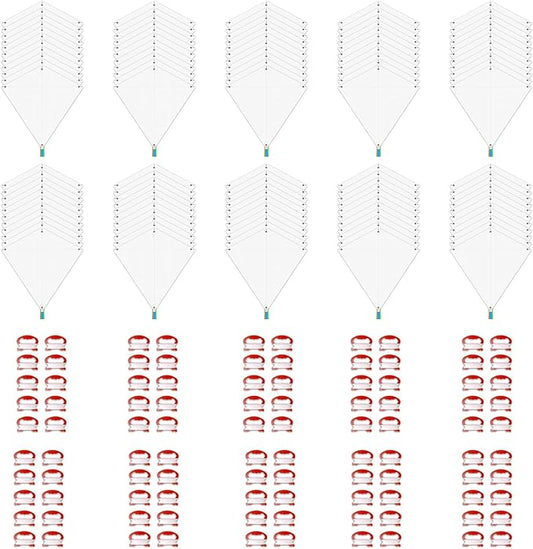 DIY Kites for Kids Kite Making Kit Bulk, Decorating Coloring Kite Party Pack,White Diamond Kite Kits