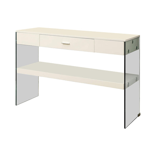 24/7 Shop at Home Emeric Console Table, White, (IDF-4451WH-S)