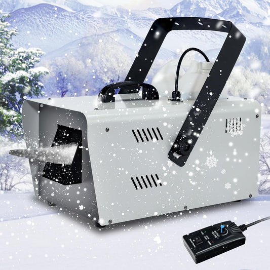 TCFUNDY Snow Machine - 1500W Snowflake Maker for Christmas & Wedding Parties | Wired Remote Control