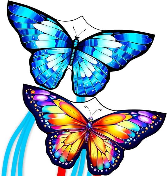 Xida Butterfly Kite for Kids & Adults, Easy to Fly, Ages 4-8, Large Kite with 300ft Handle, Perfect for Beach Trips