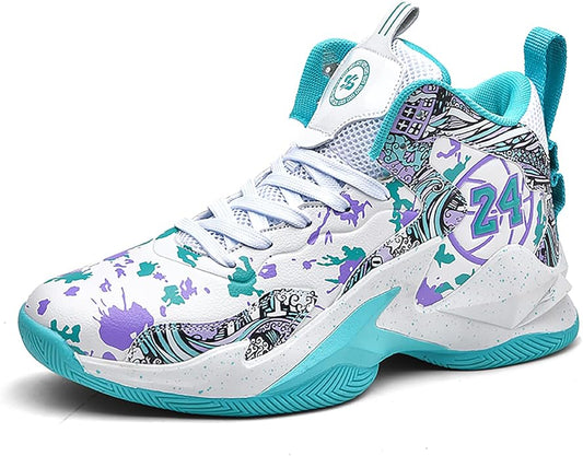 Boys Basketball Shoes Breathable Indoor Athletic Shoes Youth Outdoor Fashion Sneakers Comfortable Basketball Shoes for Girls