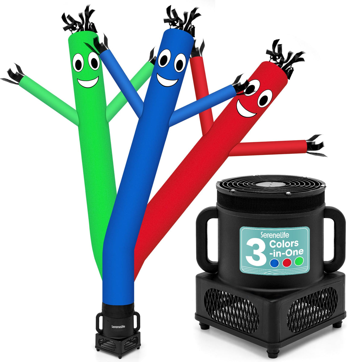 SereneLife Inflatable Air Dancer for Events - 6FT Wacky Waving Tube Guy Set with High-Speed Fan, Outdoor Inflatable Tube Man for Grand Opening Decorations and Display