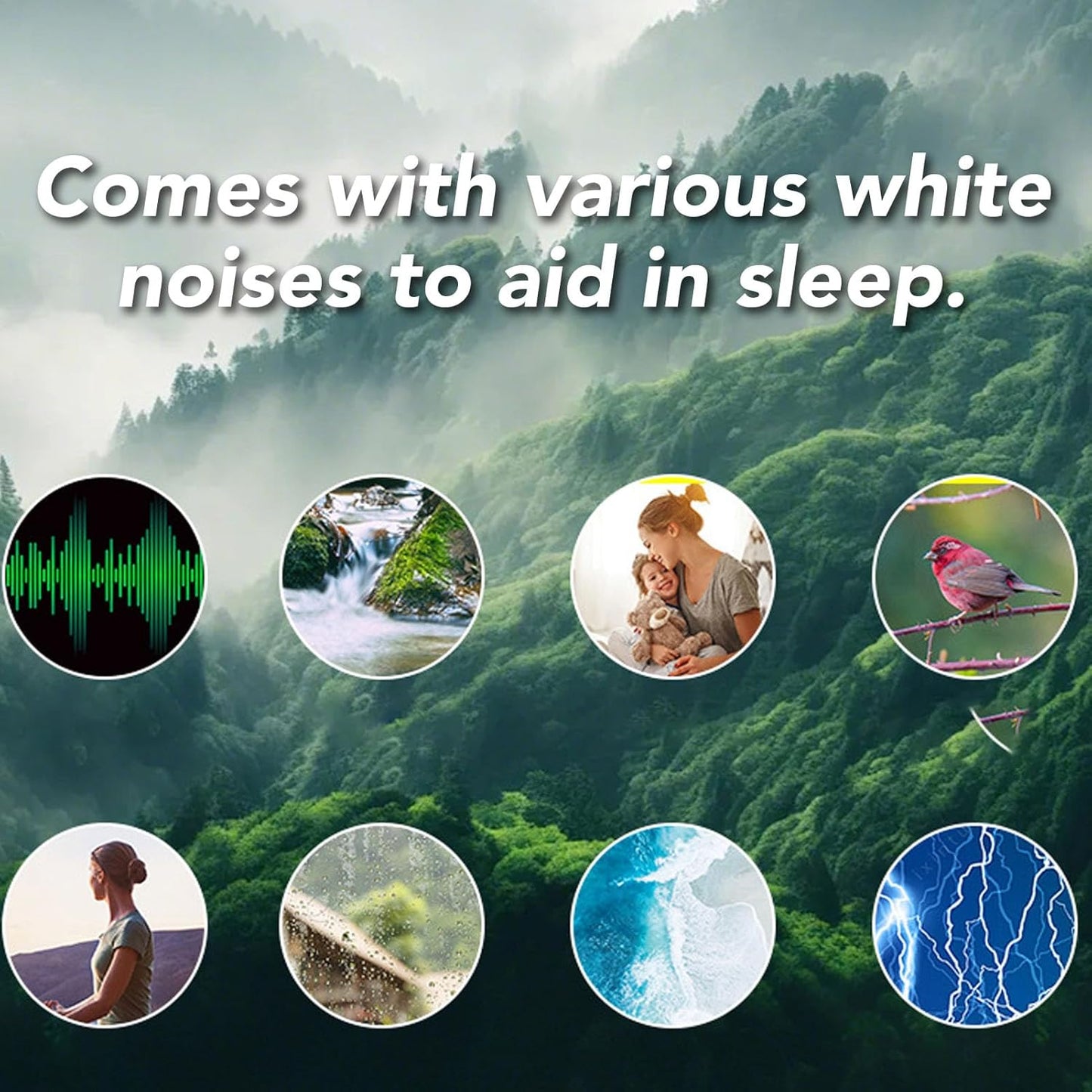 Settings Zopsc Under Pillow Speaker for Deep Sleeping, HiFi Stereo Sound White Noise Portable Bluetooth Pillow Speaker