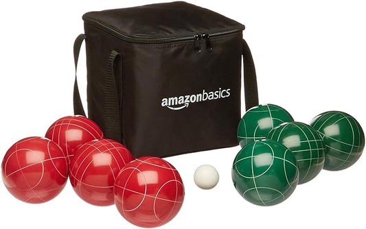 Amazon Basics 100mm Bocce Ball Set