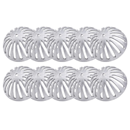10 Pack Floor Sink Strainer Floor Drain Strainer Heavy Duty Aluminum Dome Sink Drain Strainer Floor Drain Cover for Kitchen, Bar, Outdoor Garden or Bath 5-1/4" Diameter x 2-1/4"H