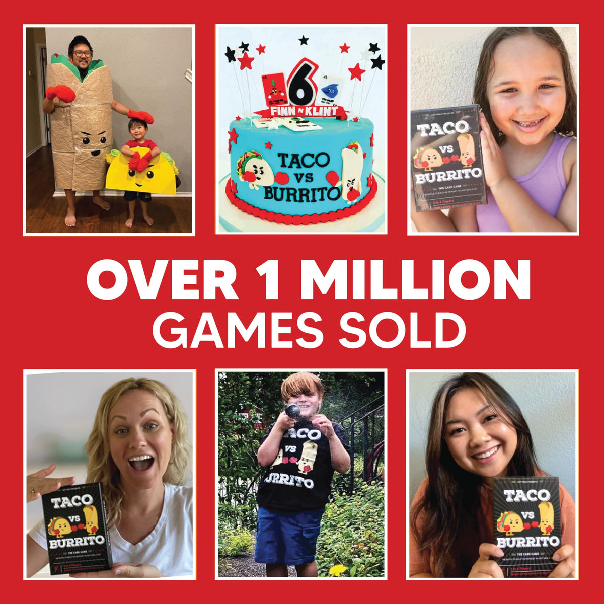 Taco vs Burrito - The Wildly Popular Surprisingly Strategic Card Game Created by a 7 Year Old - 5 Ways to Play - a Family-Friendly Party Game for Kids, Teens & Adults