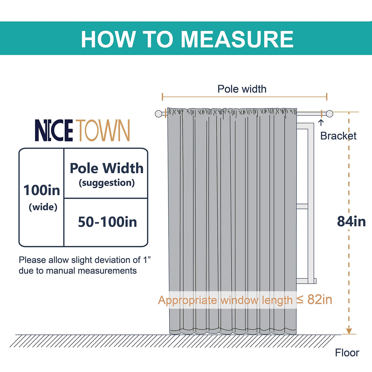 NICETOWN White 84 Inch Long, Extra Wide Sheer Voile Window Curtains Panels for Children Room & Door Decor (100" Wide, White, 1 Panel)
