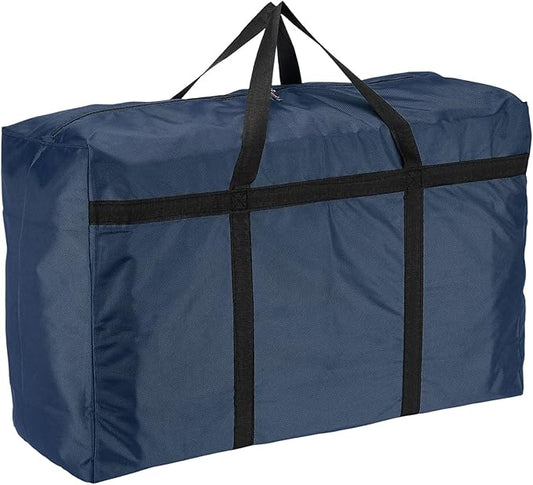 Extra Large Duffle Bag, 30 x 19 x 11 in Travel Big Duffle Bag with Zipper Handle Storage Foldable Waterproof Lightweight Bag for Women Men Travel Moving Camping (Dark Blue)