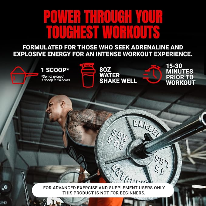 PROSUPPS Mr. Hyde Xtreme Pre Workout Powder with Creatine, Beta Alanine & Caffeine ??Extreme Energy, Pumps, Focus & Performance - Fitness & Gym Supplements for Men & Women (Fruit Punch, 30 Servings)