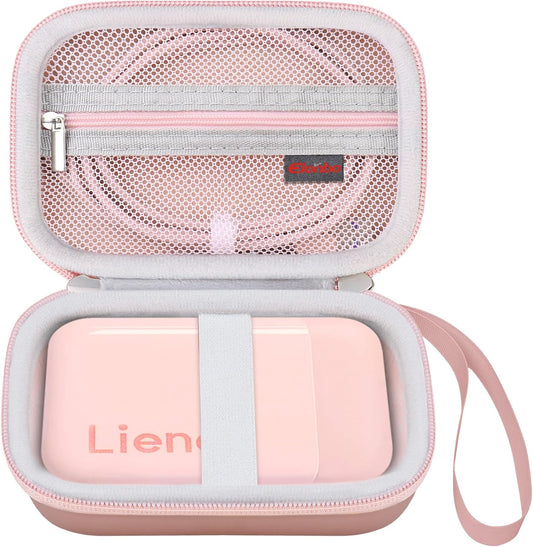 2x3 Elonbo Carrying Case for Liene Photo Printer, Portable Mini Color Instant Print Digital Camera Hard Travel Bag
