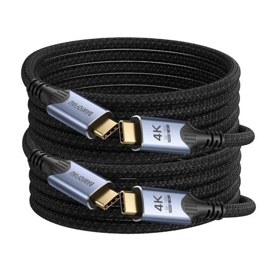 2 Pack 10FT, 100W 20Gbps 3.2 2x2, 4K@60Hz 4/3 Long USB-c Cables Fast Charging, SuperSpeed USB Gen Video, Compatible