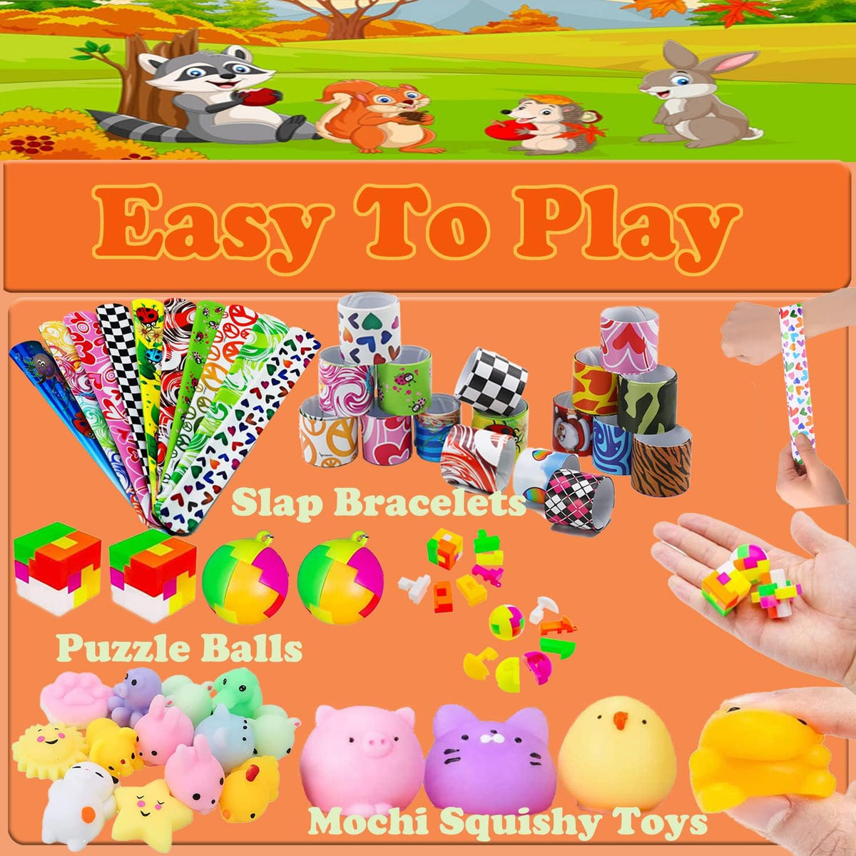 Pop Fidget Treasure Box Toys - 118 Pcs Party Favors for Kids | Goodie Bag Stuffers & Carnival Prizes for Ages 4-12
