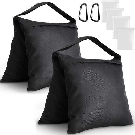 2 Packs Sandbags Weight Bags for Light Stand Photography Video Support, Heavy Duty Saddlebags for Backdrop Stand, Photo