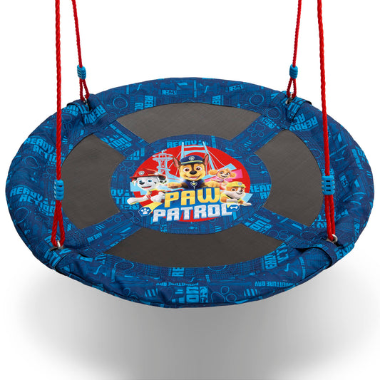 Delta Children PAW Patrol 40-Inch Saucer Swing for Kids – Attaches to Swing Sets or Trees – Includes All Necessary Hanging Hardware & Rope