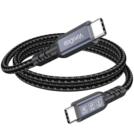 3FT, 4K@60Hz 3.2 2x2 20Gbps 100W USB C Monitor Cable Display Video, USB C Gen with High Speed Data Transfer, Fast