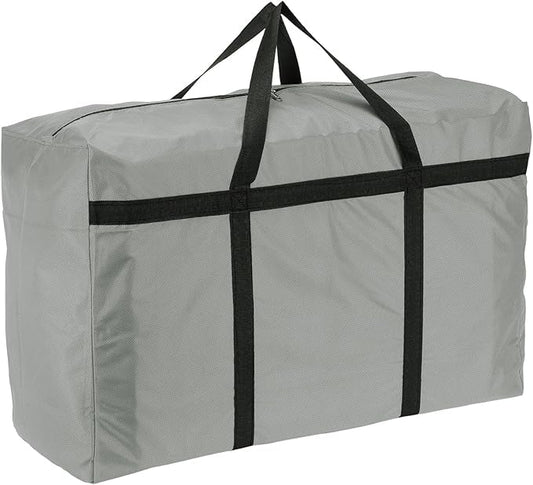 Extra Large Duffle Bag, 30 x 19 x 11 in Travel Big Duffle Bag with Zipper Handle Storage Foldable Waterproof Lightweight Bag for Women Men Travel Moving Camping (Gray)