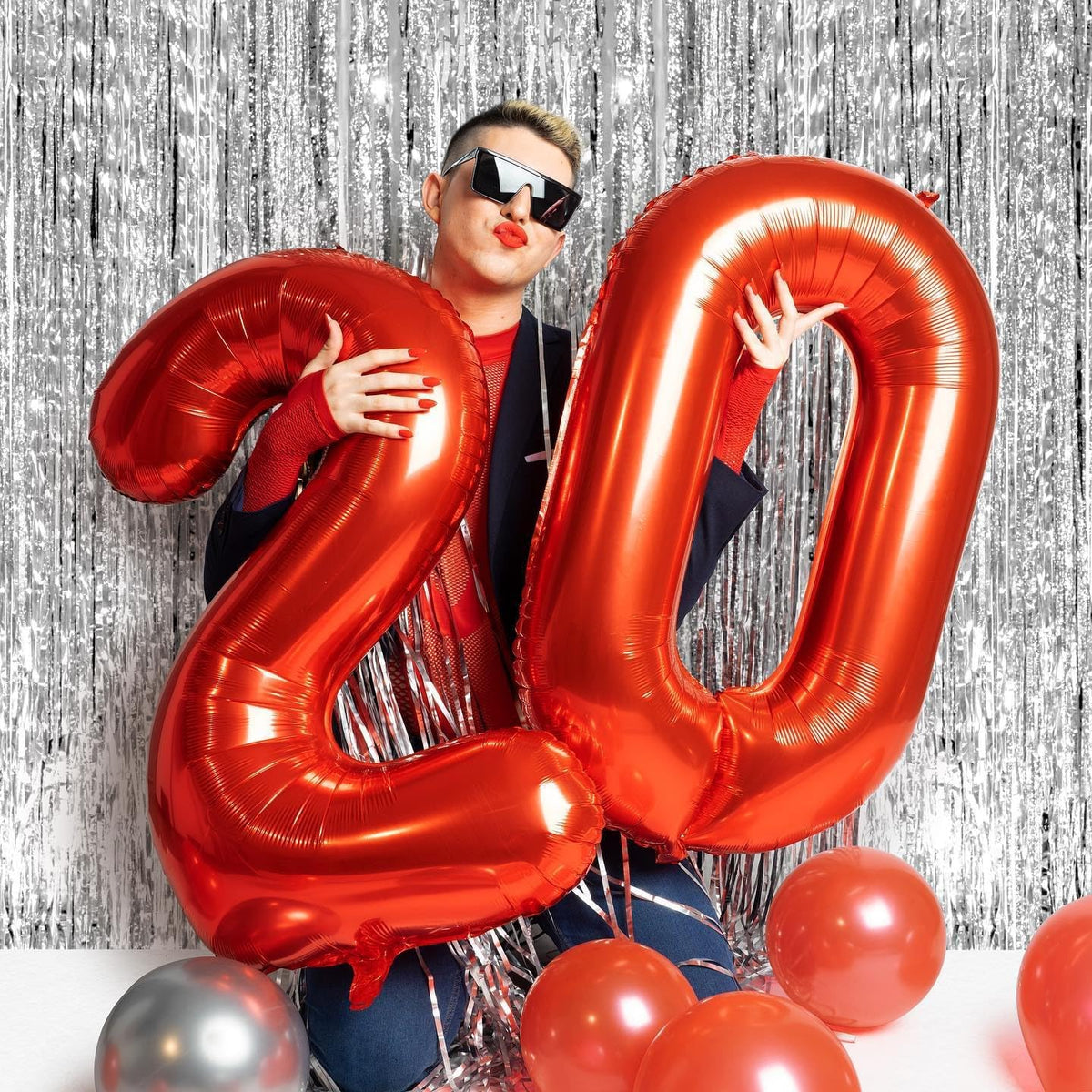 Red Number 15 Balloon - 40 Inch Birthday Decoration for 15th Birthday Parties | Perfect for Girls & Boys