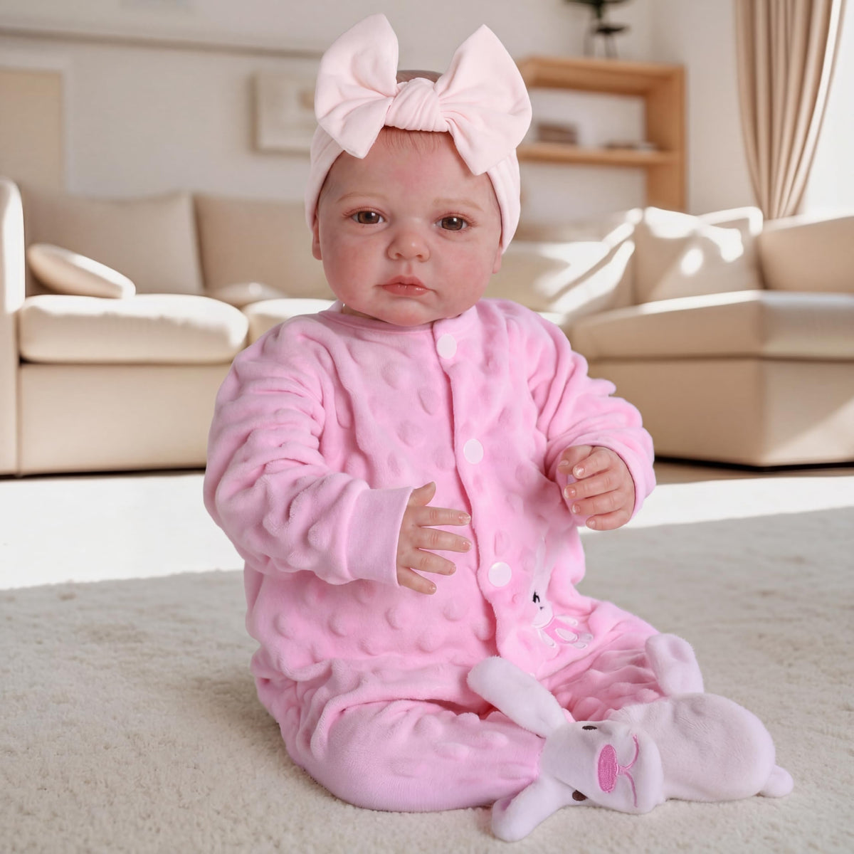 BABESIDE Reborn Baby Dolls - 20-inch Cute Soft Vinyl Realistic Baby Doll Real Life Baby Dolls with Complete Accessories Perfect for Cuddling, Playtime, and Gift Giving