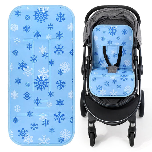 Orzbow Reversible Stroller Cooling Pad | Solid-Gel Baby Cooling Pad for Stroller, High Chair, Bassinet, Crib | Water-Resistant and Comfortable Seat Liner, Keep Baby Cool in Summer Essentials, Blue