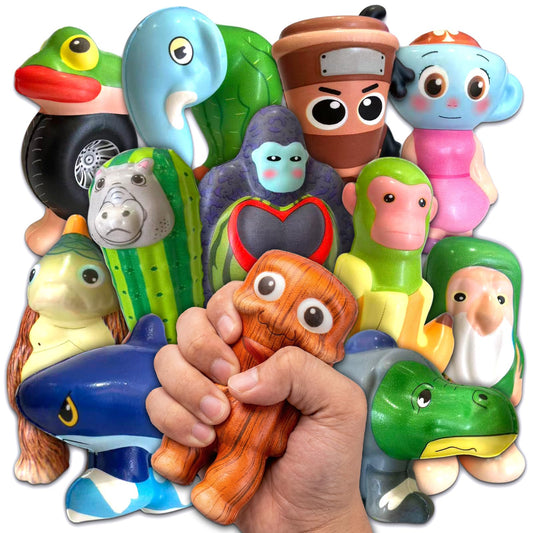 24 Pcs Italian Brainrot Toys Bulk for Kids Party Favors Brain Rot Squeeze Toys Tralalero Tralala Classroom Exchange Prizes Brainrots Birthday Decorations Goodie Bag Party Supplies