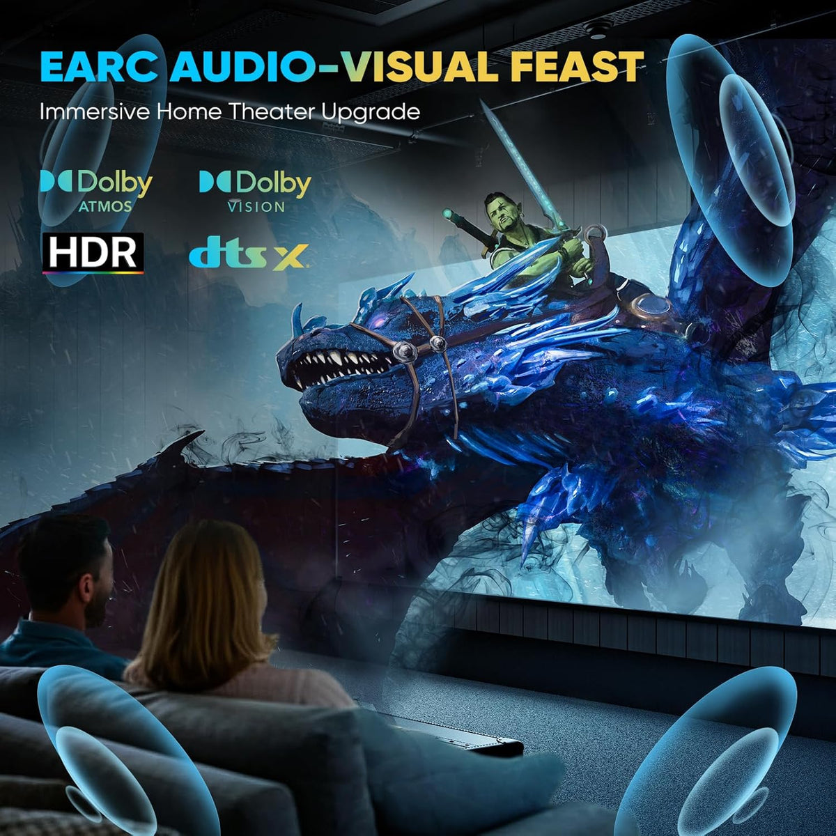 Yuaice 10K 8K 4K 2.1 1.5FT/0.45M, 48Gbps 8K@60Hz 4K@120Hz, 2.2 2.3, HDR10, TV/PS5/Xbox/HDTV/Blu-ray HDMI Cable Ultra