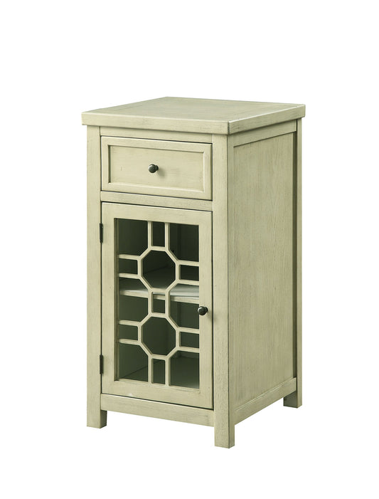 24/7 Shop at Home Bacliff Side Table, White