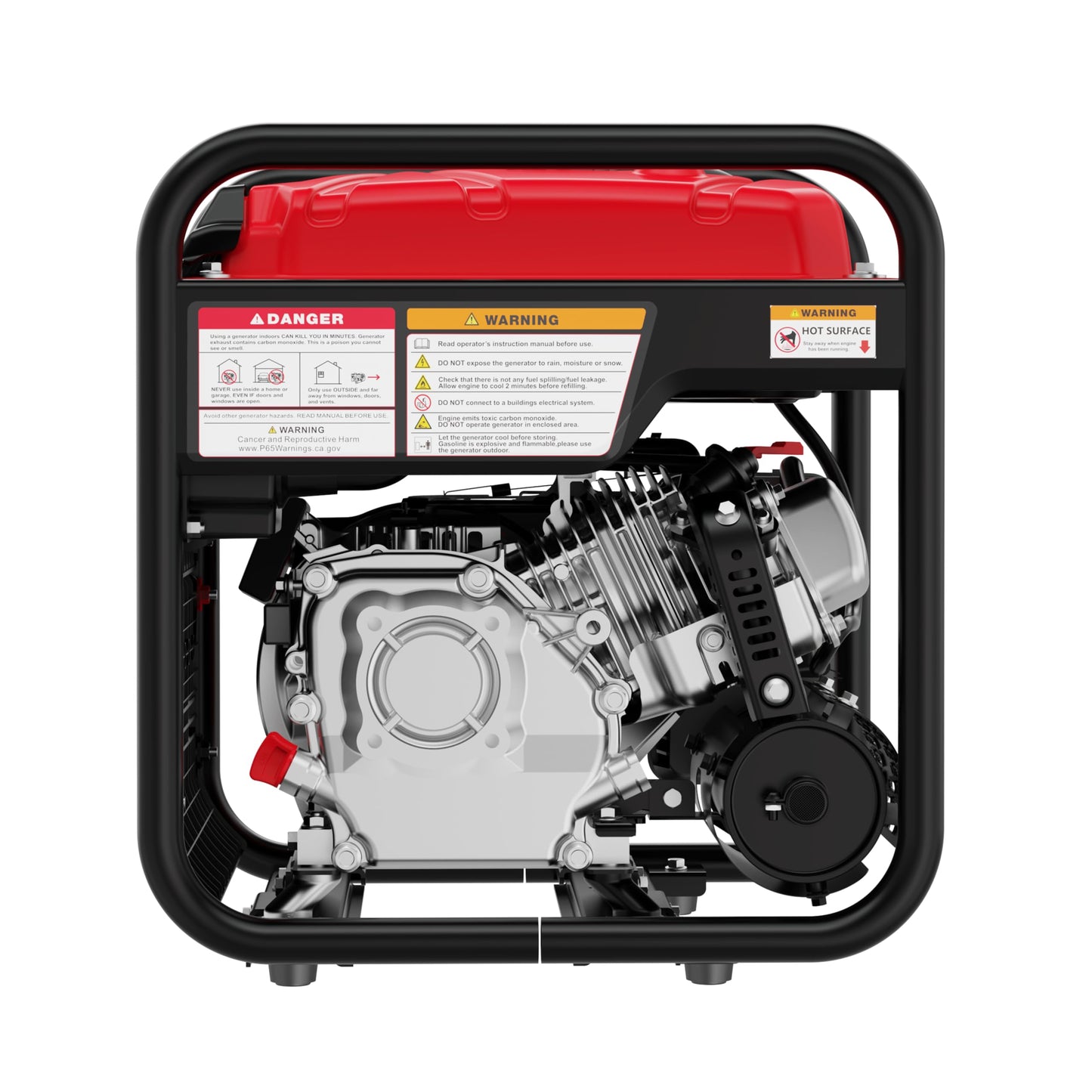 PowerSmart 4500W Portable Inverter Generator with CO Alarm, 223cc Gas Powered Engine, Quiet Run for RV Ready, Home Backup, Emergency, & Camping, EPA Compliant, Parallel Ready