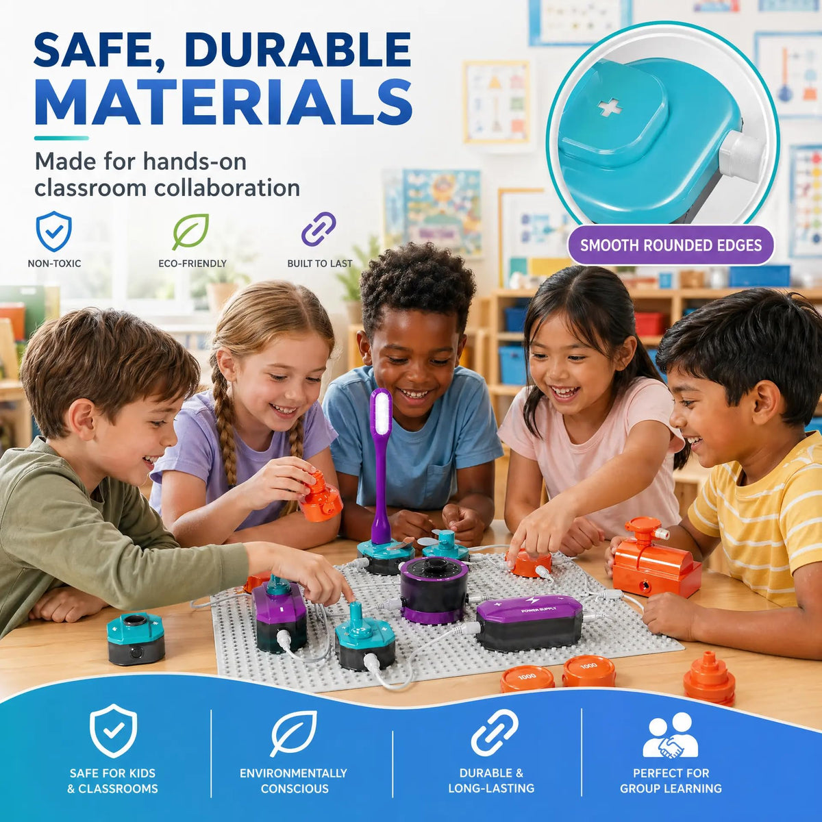 POPDOLL Science Kits for Kids, Electronics Exploration Kit for Kids, 450+ Projects, 45 Parts Circuit Kit, Educational STEM Toys Christmas Birthday Gift for Kids Boys Girls Ages 5 6 7 8 9 10 11 12