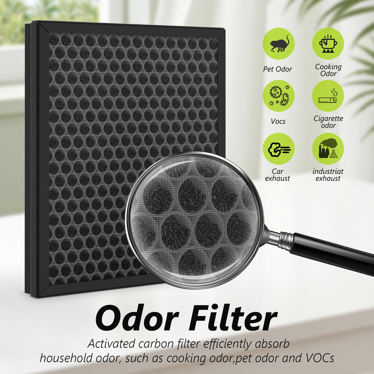 XBWW Premium HY4866 Replacement Filters Compatible with Morento HY4866, WESTHEY HY4866 and YIOU M1 Air Cleaner Purifier, 4 Packs