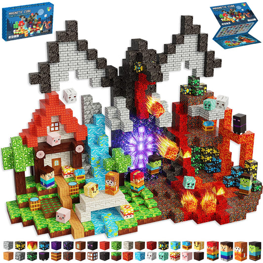 powerful xishan 200 PCS Magnetic Blocks, Magnetic Building Blocks Cubes, Dragon Magnet Toys for Kids Ages 3+, Magnet Blocks for Boys, Sensory Toy for STEM Learning Toys & Ideal Christmas Birthday Gift