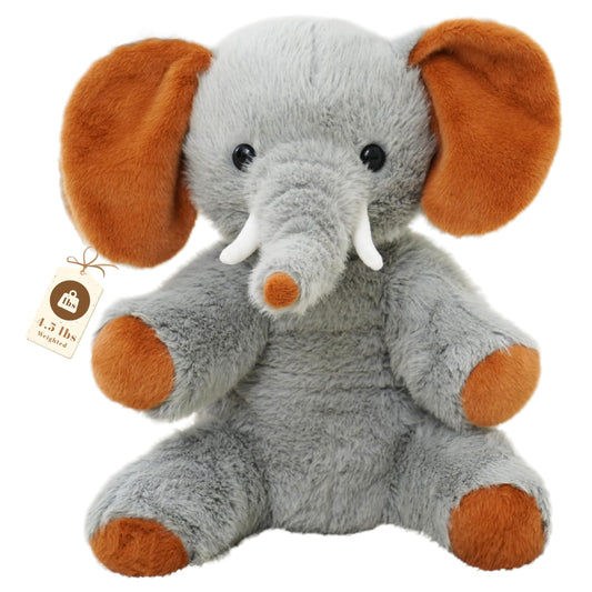 GADXV 4lb Elephant Weighted Stuffed Animals, 25in Large Elephant Plush Toy, Stuffed Animal Gift for Kids and Adults, Birthday, Valentine, Christmas