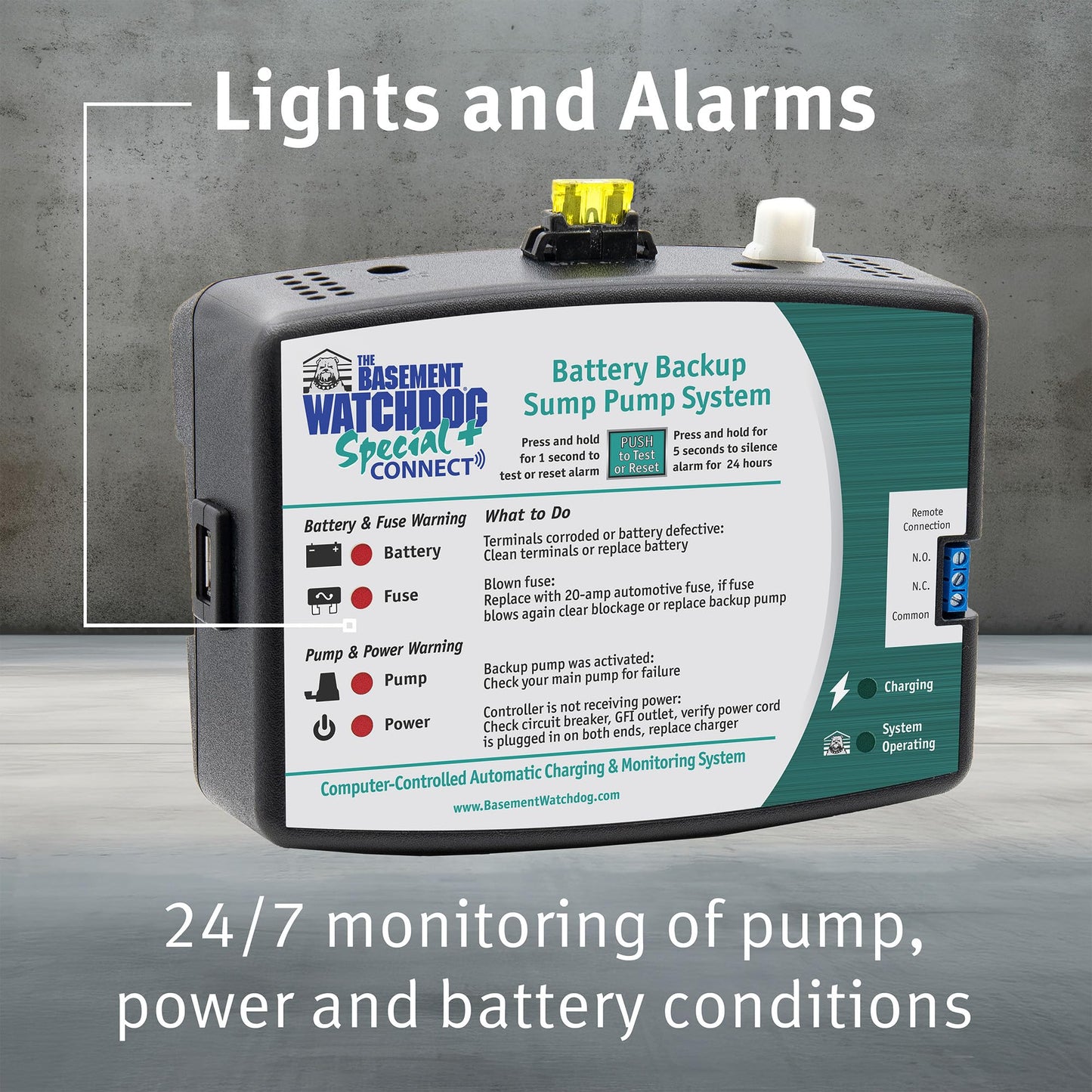 The Basement Watchdog Special CONNECT Battery Backup Sump Pump System - Up to 2,600 GPH - WiFi-Capable w/Add-on Module (BWSP)
