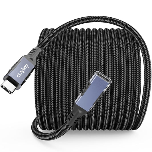20ft 4K@60Hz 100W 10Gbps 3.2 Gen2 USB C Extension Cable Long, Upgraded Monitor & Charging & Data Transfer USB-C