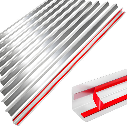 Besino Wall Corner Guards,1.5” x 1.5” x 48”, Metal Wall Corner Protector, 20 Pack for Wall Protection and Decoration, 20 Ga/ 1MM Thickness T304 Stainless Steel Corner Guard with 90-Degree Angle