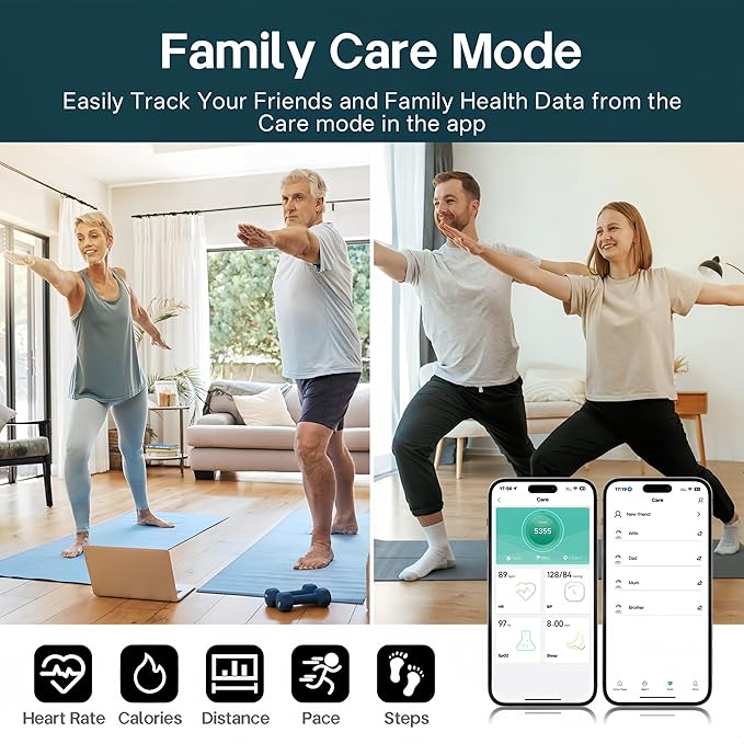 Smart Rings for Women Men,Fitness Tracker Ring,Heart Rate,Blood Oxygen,Blood Pressure,Step Tracker,Sleep Monitoring,No Subscription Fee,IP68 Waterproof Smart Ring for iPhone&Android(Gold 8)