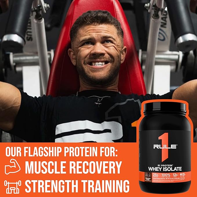 Rule 1 R1 Protein Whey Isolate - with 25g Protein & 6g BCAA Exclusively from Isolated & Hydrolyzed Sources for Workout Recovery (5 Pounds*, Fruity Cereal)