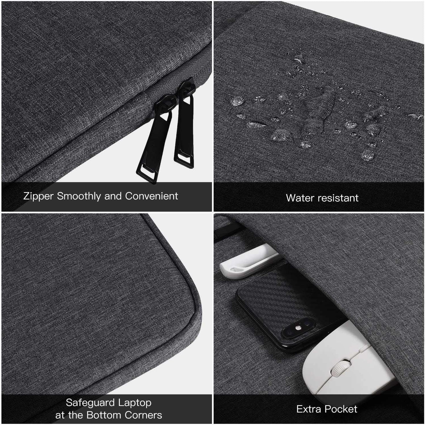 CaseDeer 18.5 Inch 18/18.5 Inch Grey(17.5x11.8 Inch) Portable Monitor Case Compatible with Most Large Portable Monitor