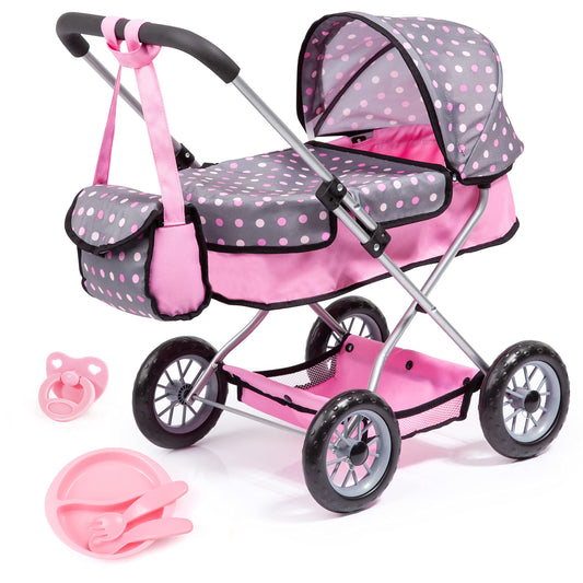Bayer Smarty Modern Doll Pram & Stroller Set for 18 inch Dolls with Accessories