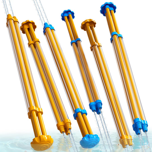 6-Pack Water Guns Water-Proof Squirt Blasters Set for Kids, Water Game Shooter - Pool Beach Toys for Summer Party Swimming Games, Outdoor Toys for Kids Boys and Girls Aged 3 4 5 6 Years Old